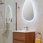 Luna Stone Pearl Ribbed Porcelain Tile 60x120cm Matt image