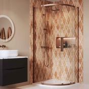 Crosswater Asura Quadrant Shower Door - Brushed Bronze image