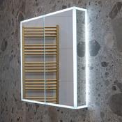 Granlusso Amalfi 60 LED Double Mirror Door Cabinet With Charging Socket