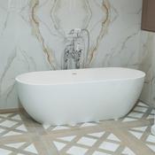 Granlusso™ Faenza 1700mm Freestanding Lightweight Stone Bath - Matte White image