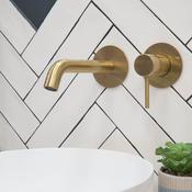 Granlusso Portofino 2 Hole Wall Mounted Basin Mixer Tap image