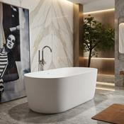 Granlusso™ Siena 1700mm Stone Freestanding Bath - Matte White