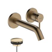 Hansgrohe Tecturis S 2 Hole Wall Mounted Basin Mixer With Waste