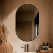 Harbour Capsule 50 Oval Bathroom Mirror - Gunmetal