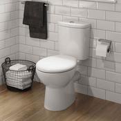 Roca Bog-in-a-Box Close Coupled Open Back Toilet With Seat image