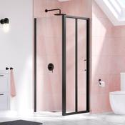 Image i3 Bifold Shower Door With Optional Side Panel - Matt Back
