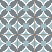 Lisbon Blue Pattern Porcelain Tile 45x45cm Matt