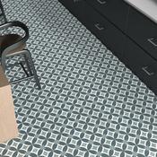 Lisbon Green Pattern Porcelain Tile 45x45cm Matt