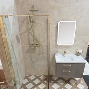 Livorno Crema Stone Effect Porcelain Tile 60x120cm Matt image