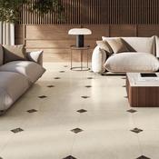 Majestic Dark Emperador Marble Effect Porcelain Tile 10x10cm Satin Matt