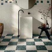 Majestic Verde Alpi Marble Effect Porcelain Tile 30x30cm Satin Matt