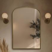 Marina Arched Bathroom Mirror - Brushed Brass image