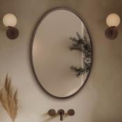 Marina Oval Bathroom Mirror - Brushed Bronze