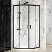 Merlyn Mbox Quadrant Double Sliding Shower Door - Matt Black image