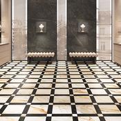 Prestige Calacatta Gold 3D Marble Effect Porcelain Tile 30x30cm Satin
