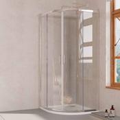 Oslo Quadrant Double Sliding Shower Door - Chrome image