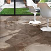 Rêves Choco Onyx Effect Porcelain Tile 60x120cm Matt image