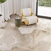 Rêves Noisette Onyx Effect Porcelain Tile 60x120cm Gloss image
