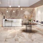Rêves Rose Onyx Effect Porcelain Tile 60x120cm Matt