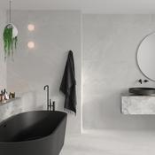 Scarlet Soft White Marble Effect Porcelain Tile 30x60cm Matt
