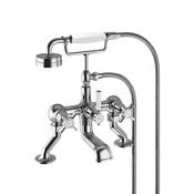 Shrewsbury Deck Mounted Bath Shower Mixer with Handset - Chrome