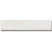 Trace White Brushed Decor Porcelain Tile 6x30cm Matt