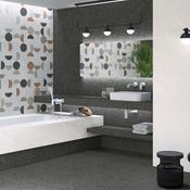 Vives Niza Negro Terrazzo Effect Porcelain Tile 80x80cm Matt