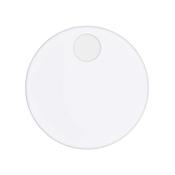 A Set of 2 Round White Hinge Covers for Standard Toilet Seats image