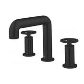 Crosswater Union 3 Hole Deck Mounted Basin Mixer Tap with Wheel Handles image