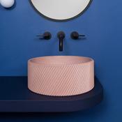 Kast Otto Round Concrete Countertop Basin Patterned