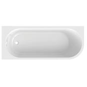 Brookvale 1700 J-Shaped Single Ended Bath With Front Panel White