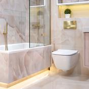 Geberit Smyle Rimless Wall Hung WC Pan With TurboFlush &amp; Soft Close Toilet Seat image