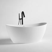 Granlusso™ Vizzini Freestanding Solid Stone Bath - Matt White