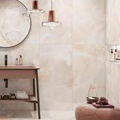 Deluxe Onyx Rose Marble Effect Porcelain Tile 60x120cm Gloss image