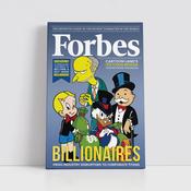 Forbes Cartoon Billionaires Canvas | Design Gaff | Ireland image