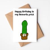 My Favourite Prick Birthday Card | Design Gaff | Ireland