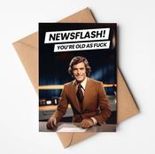 Newsflash Birthday Card | Design Gaff | Co. Monaghan