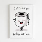 Getting Shit Done Bathroom Decor | Design Gaff | Ireland