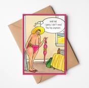 No Bra Needed Birthday Card | Funny Birthday Card | Ireland