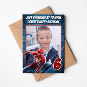 Personalised Spiderman Birthday Card | Design Gaff | Ireland image