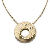 Mobius Yellow Gold Diamond Pendant