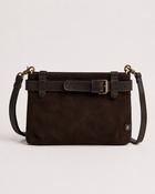 Depeche - Lux Chocolate Suede Clutch image