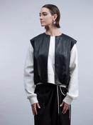 Haako - Black Pleather Waistcoat image