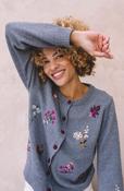 Hongo - Embroidered Floral Cardigan