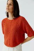 Oui - Burnt Tangerine Knit image