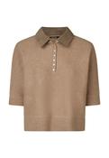 Marc Aurel - Faux Leather Collar Sweater image