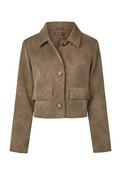 Marc Aurel - Leather Cropped Jacket
