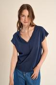 Molly Bracken - Navy Lace Detail Tee