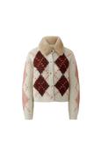 Oui - Argyle Pattern Cardigan