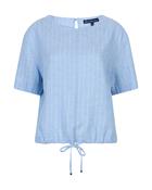 Red Button - Skyler Linen Pinstripe Blouse image
